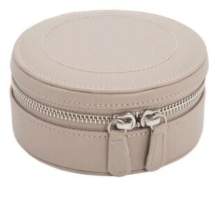Wolf Sophia Mini Zip Round Jewelry Travel Case